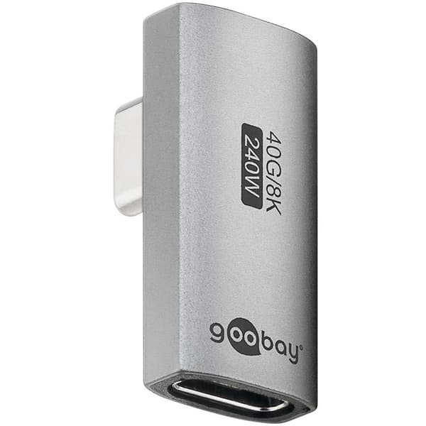 Goobay USB-C-adapter vertikal 90° roterad USB4