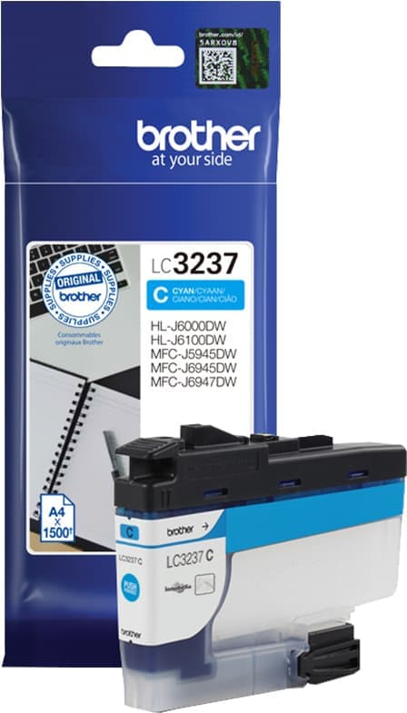 Brother LC 3237C Cyan 1500 sidor bläck