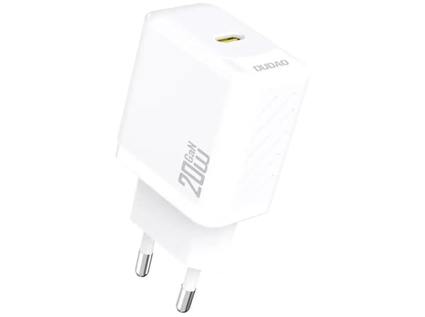 Dudao A26EU Adapter 20Watt GaN 1xUSB-C vit vit
