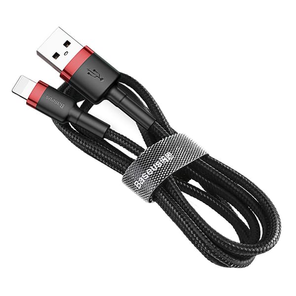 Baseus kabel Cafule USB - Lightning 1,0 m 2,4A röd-svart svart