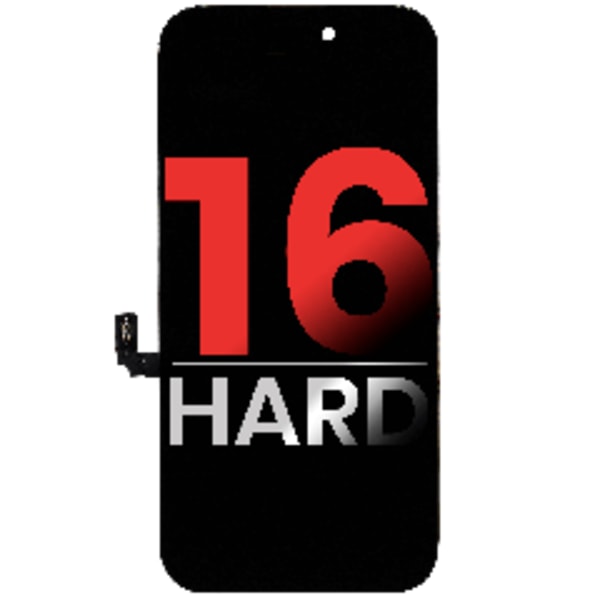 OLED-enhet för iPhone 16 (Eftermarknad Plus: Hård)