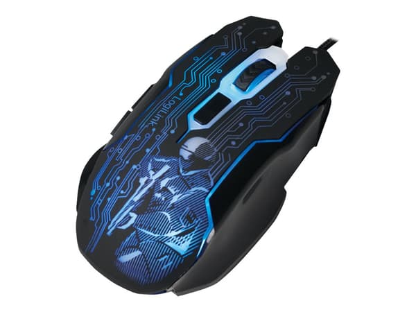 LogiLink Gaming Optisk Kablet svart