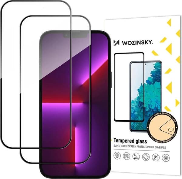 Wozinsky Full Glue Tempered Glass 2-Pack för iPhone 17 Pro Max