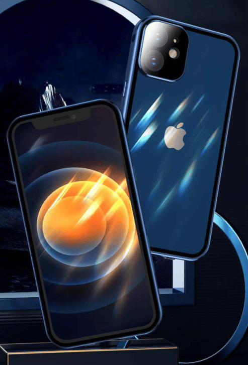 Dubbel magnetfodral för iPhone 12 Mini – Blå blå