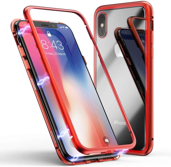 Magnetisk iphone X/Xs skall röd Red