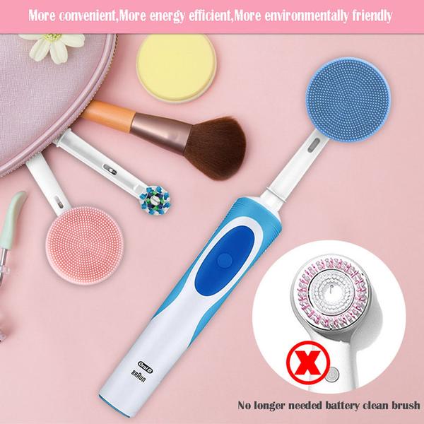 Lämplig för Oral-B Elektrisk tandborste Ersättande Ansiktsrengör rosa rosa
