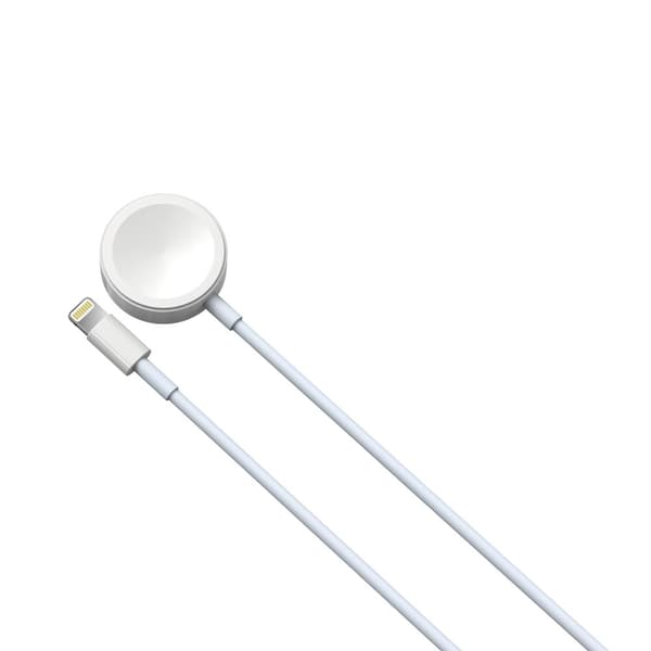 Devia kabel 2in1 Smart EA199 USB - Lightning vit med induktiv magnetisk laddare för Apple Watch vit