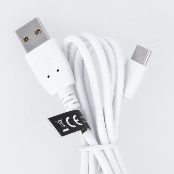 Maxlife-kabel USB - USB-C 1,0 m 3A vit