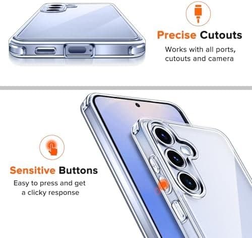 3-In-1 silkonfodral med 2-pack Skärmskydd för Samsung S25 Plus