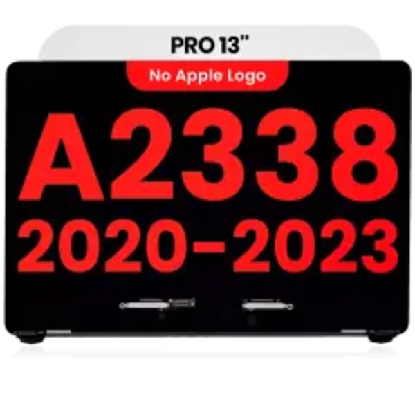 Komplett LCD-skärmmontering för MacBook Pro 13\" A2338 (2020) / (Eftermarknad Plus) (Silver)