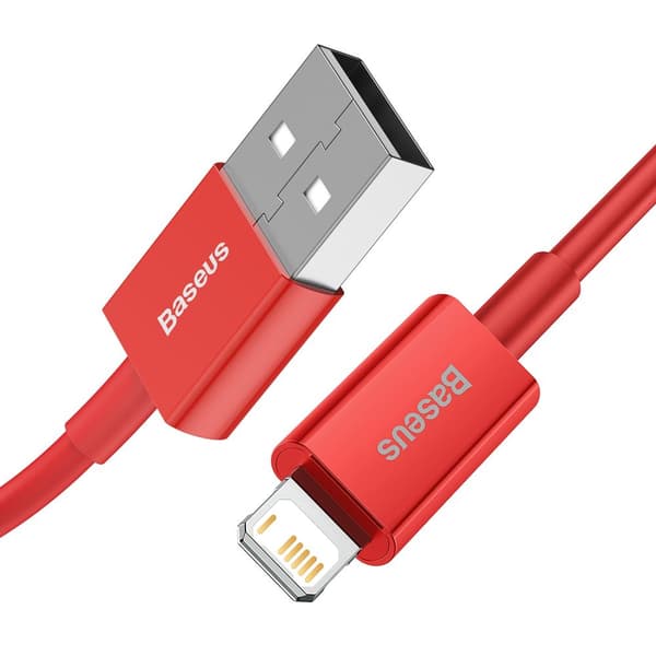 Baseus kabel Superior USB - Lightning 1,0 m 2,4A röd röd