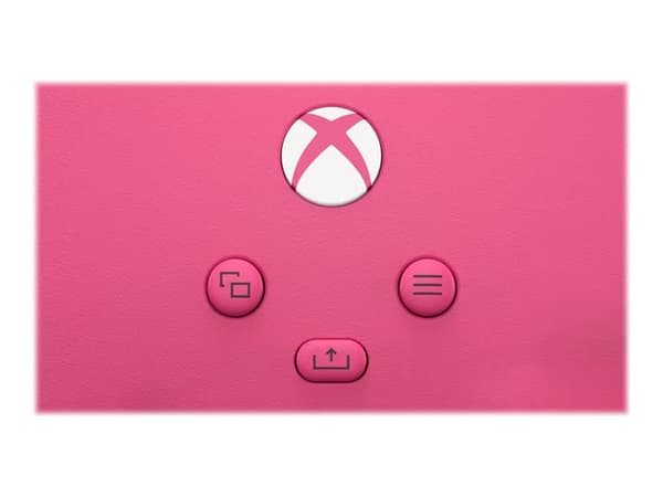 Microsoft Xbox trådlös handkontroll svart rosa vit
