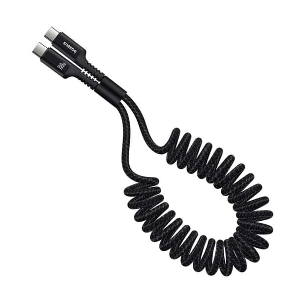 Baseus Fish-Eye Snabbladdningsdatakabel USB-C till USB-C 100W 1m Klustersvart