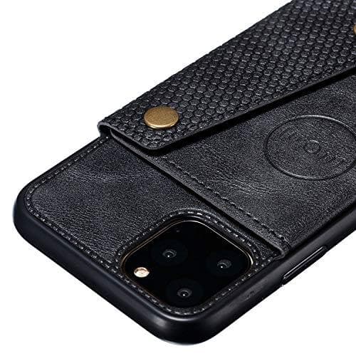 ny design iphone 11 pro plånboks fodral med magnet grå Grey