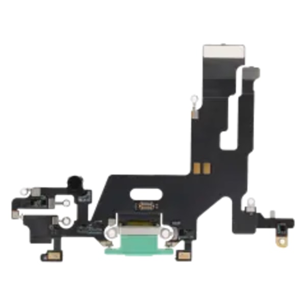 Laddningsport Flexkabel för iPhone 11 (Eftermarknad Plus) (Grön)