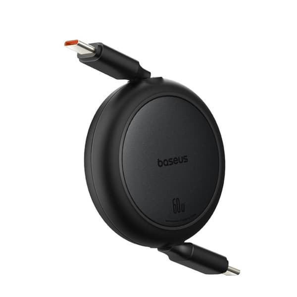 Baseus Free2Pull Mini Laddningskabel USB-C till USB-C 60W 1m Cluster Svart