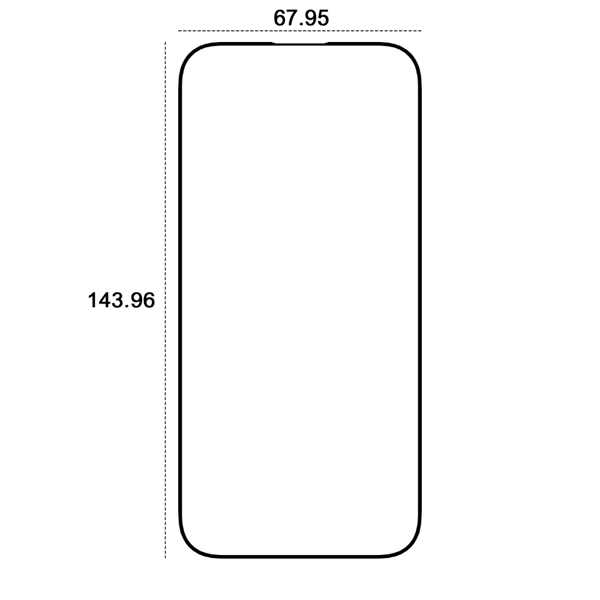 Etteri härdat glas 9D för iPhone 14 Pro