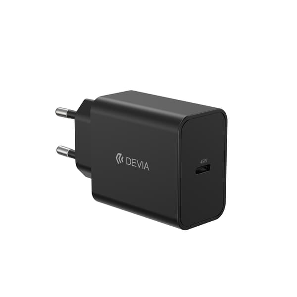 Devia väggladdare Rocket PD 45W 1x USB-C svart svart