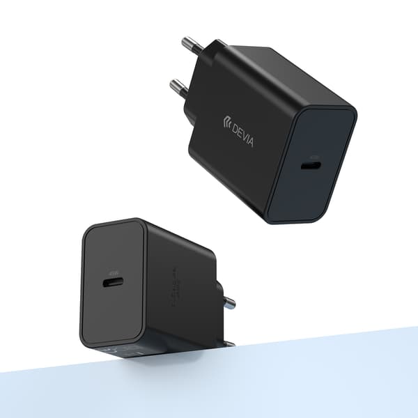 Devia väggladdare Rocket PD 45W 1x USB-C svart svart