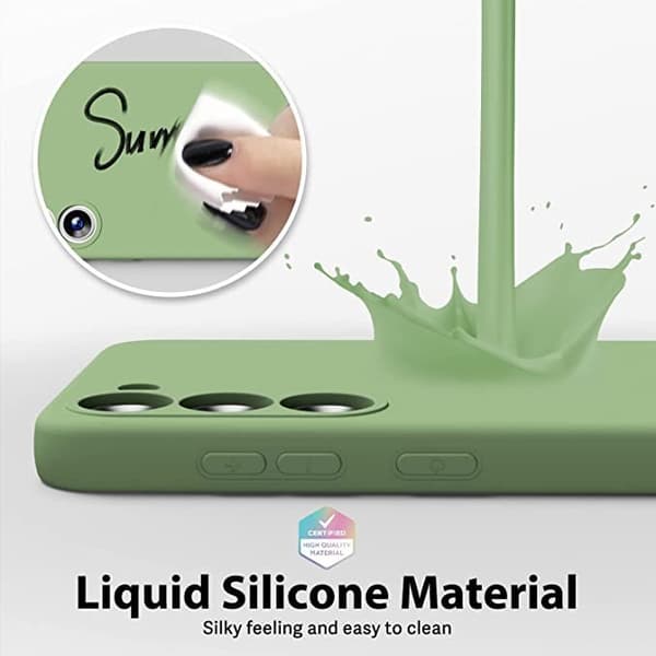 Silikonfodral för Samsung S23 mörkgrön