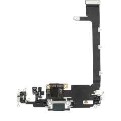Laddningsport Flexkabel med kort för iPhone 11 Pro Max (Premium) (Midnattsgrön) svart