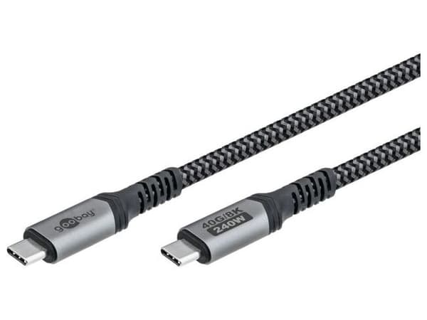 goobay USB-C 4.0 Textile 1.5m kabel