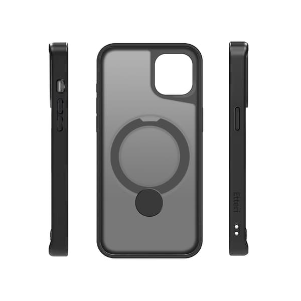 Etteri Matt Mag Ring Case for iPhone 15 6.1\" Black