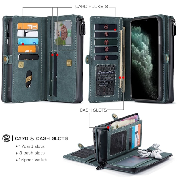 CaseMe 018 för iphone 12pro mörk svart