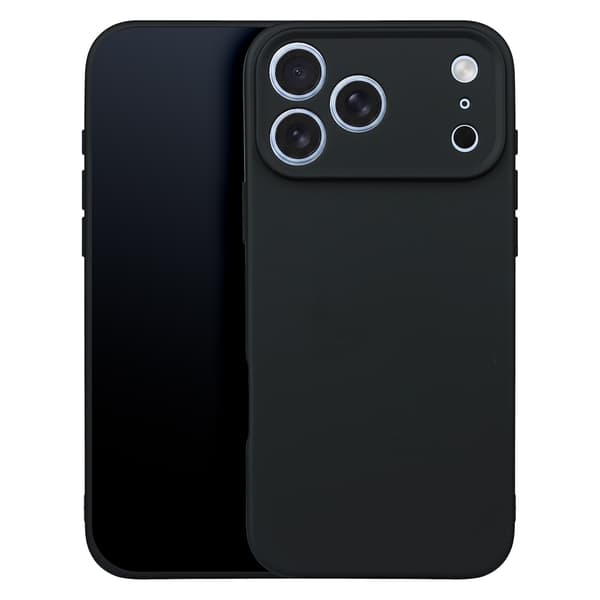 Silikonskal för iPhone 17 Pro svart
