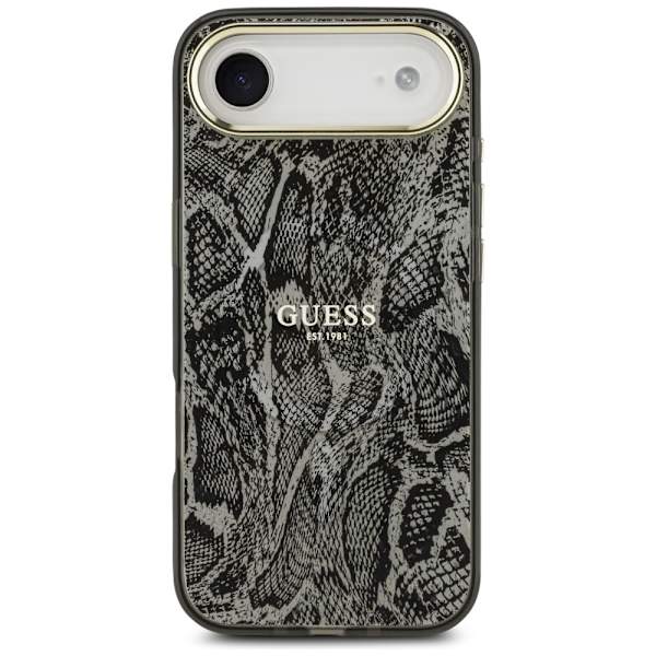 Guess Python Pattern MagSafe-fodral för iPhone Air svart