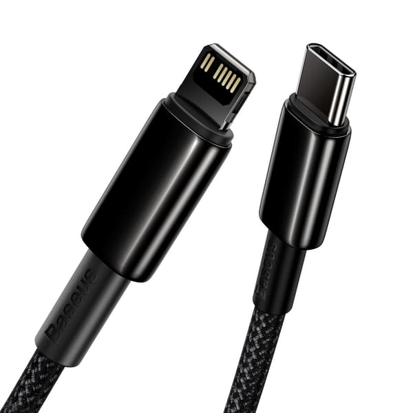 Baseus-kabel Tungsten PD USB-C - Lightning 2,0 m svart 20W