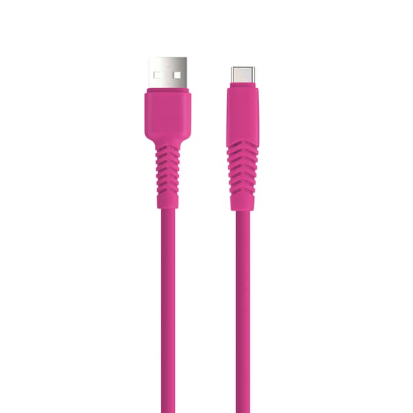 Setty kabel USB - USB-C 1,5 m 2A KSA-C-1 526 rosa