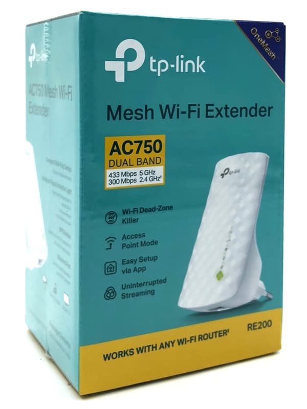TP-Link RE200 WiFi-räkkeviddeforlänger Ekstern