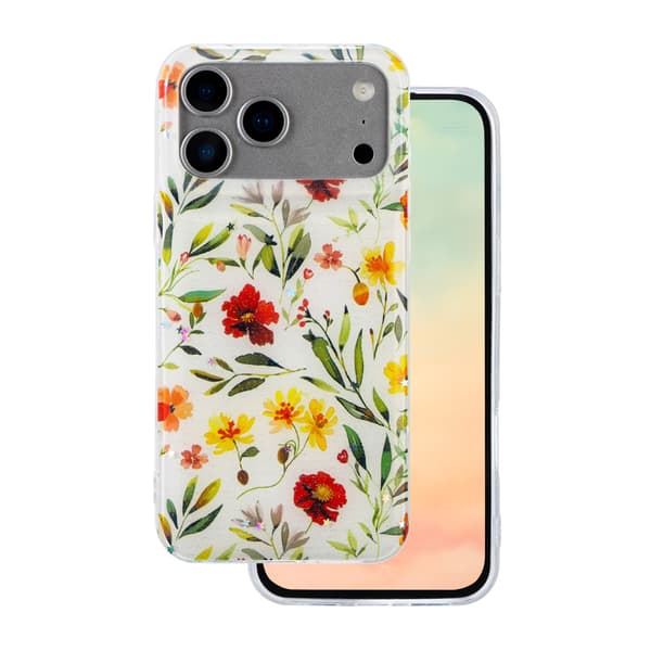 Glow Glam skal för iPhone 17 Pro Max vit vit