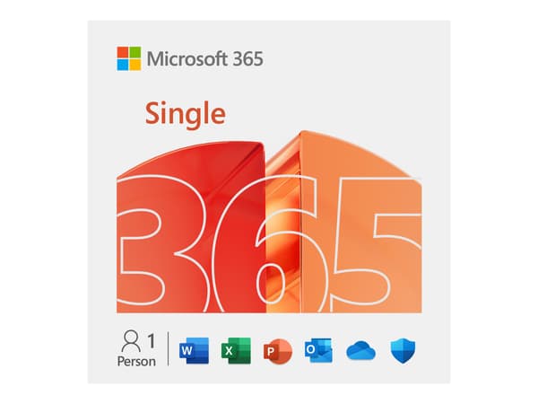 Microsoft 365 Personal Licensabonnemet 1 år 1 bruger Op till 5 enheder Android iOS Windows MacOS