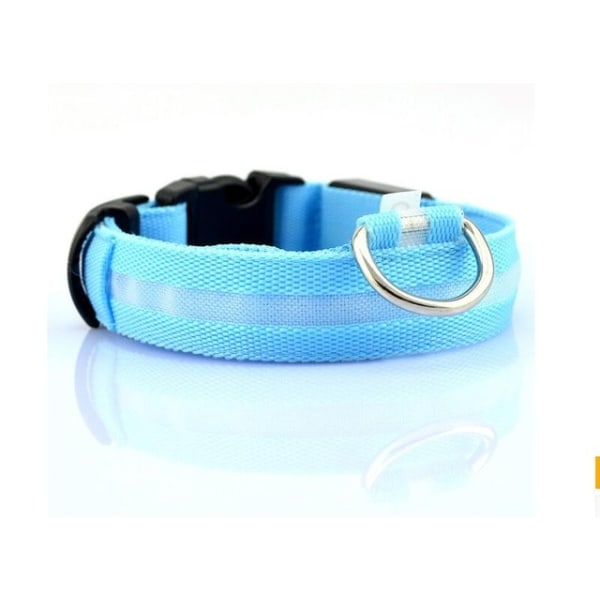 LED-halsband, reflekterande i nylon|blå blå