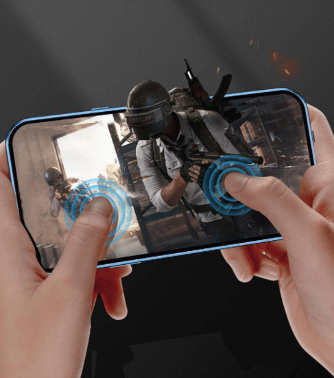 metallfodrall till iphone 12 mini blå