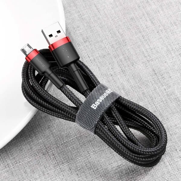 Baseus kabel Cafule USB - microUSB 2,0 m 1,5A svart-röd