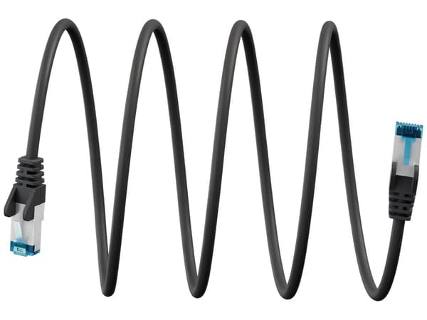 Goobay CAT 6A S/FTP PiMF 10m Black