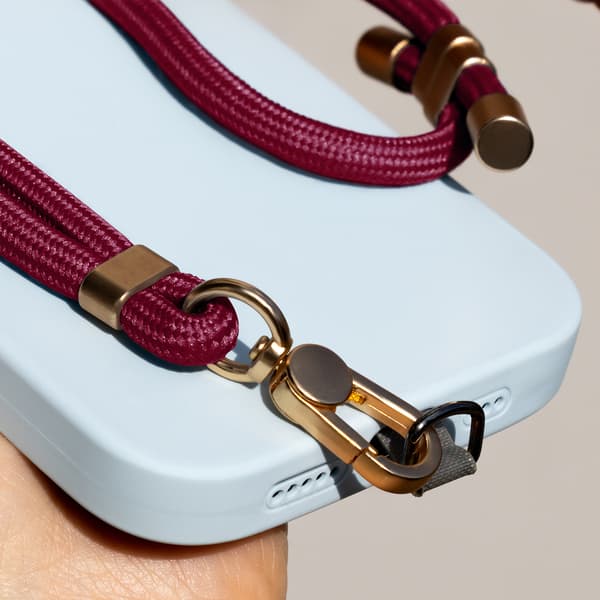 Universell telefonrem Elegant vinröd