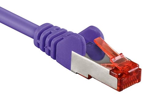 Goobay CAT 6 S/FTP CU 5m Violet lila