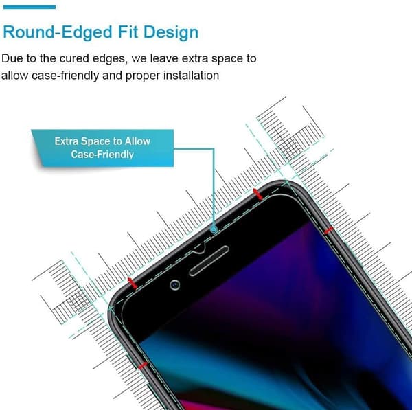 3-pack skärmskydd för iPhone 7/8 Plus