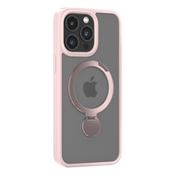Comma MagSafe Case for iPhone 15 - Pink, 360° Grip & Stand