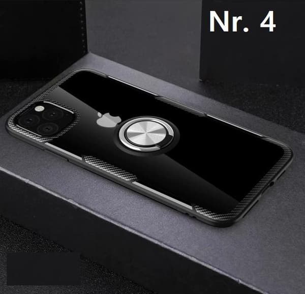 hårdsilkon fodral för 11 pro med magnet ring blå blå