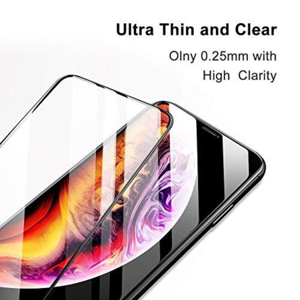 2 st heltäckande härdat glas för iphone Xr