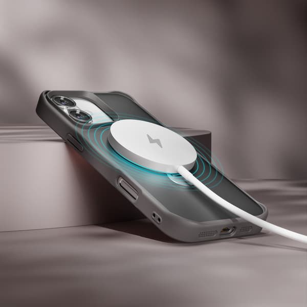 Etteri Matt Mag Ring Case for iPhone 16 6.1\" Grey