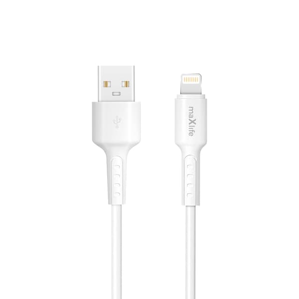 Maxlife MXUC-13 kabel USB-A - Lightning 1,0 m 3A vit vit