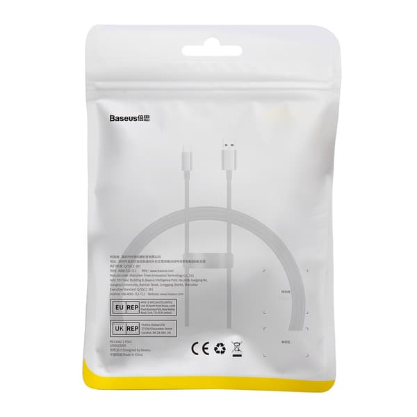 Baseus kabel Superior USB - USB-C 1,0m kluster svart 100W svart