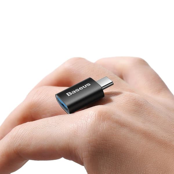 Baseus adapter Ingenuity USB-C till USB-A 3 1 svart OTG svart