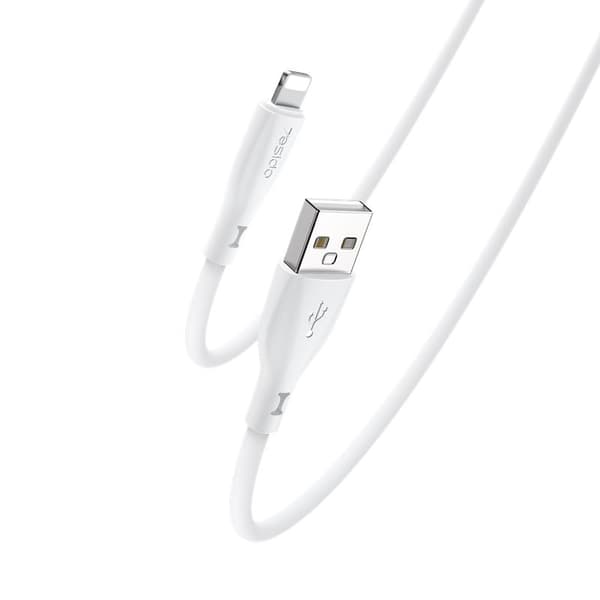 YESIDO SILIKONKABEL CA119 12W USB/LIGHTNING 1M 2,4A VIT